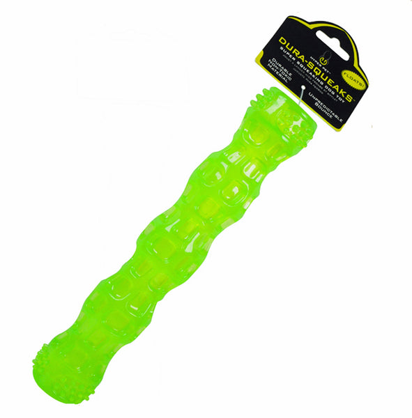 Hyper Pet Dura-Squeaks Stick Dog Toy, Medium