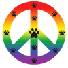 Dog Magnets - Peace Sign, Bones, & Caution Sign Collections