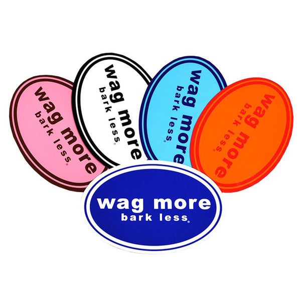 Wag more shop bark less sticker