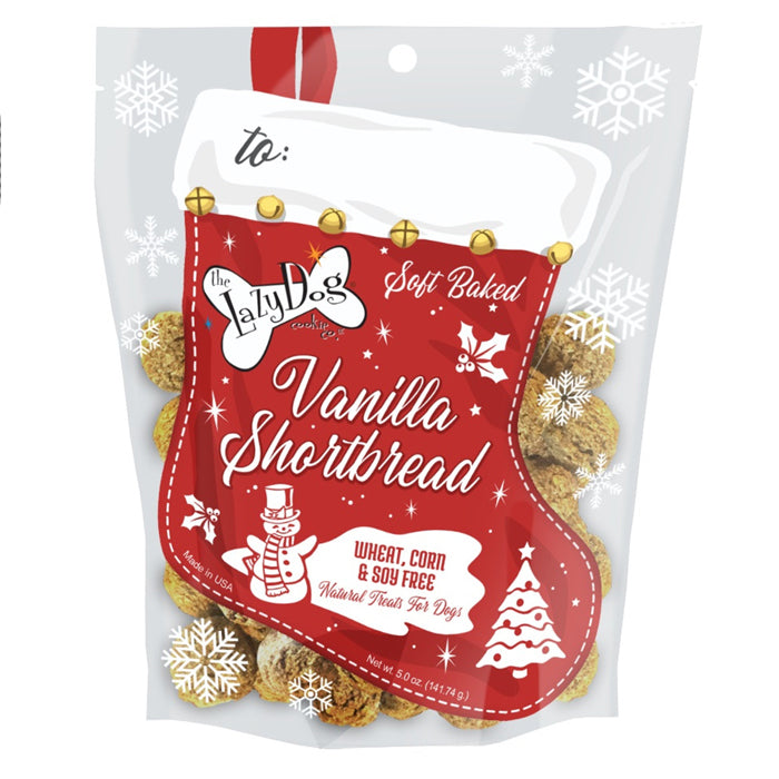 Vanilla Shortbread Stocking - Holiday Dog Treat