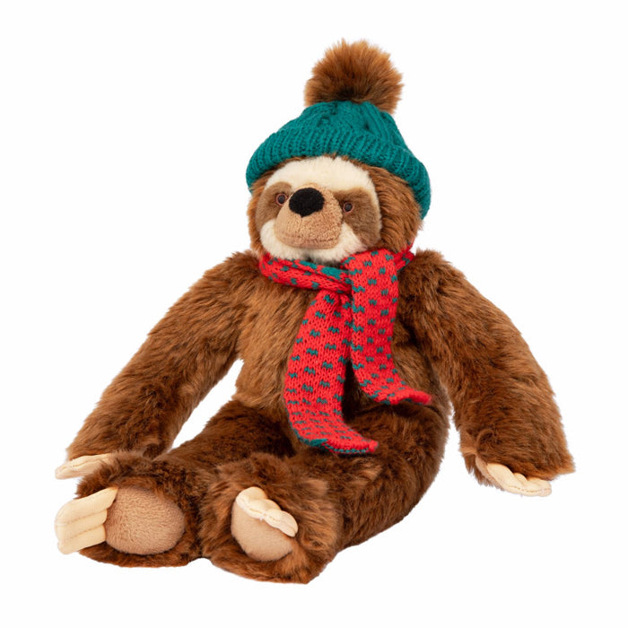 Eddie the Holiday Sloth Plush Dog Toy