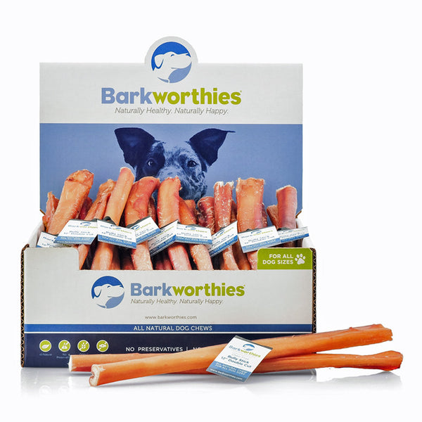 12" Barkworthies Bully Sticks<br>Double Cut & Odor Free
