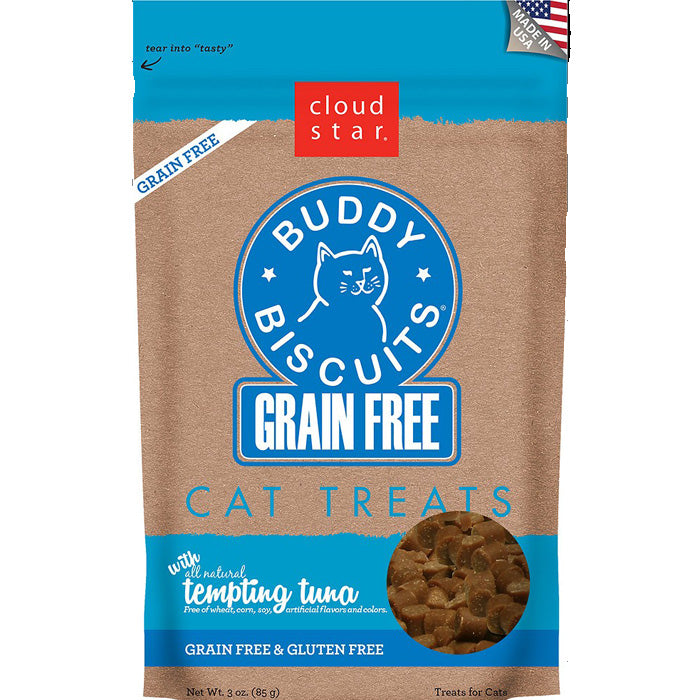 Sale -Buddy Biscuits Cat Treats - Grain Free Tuna