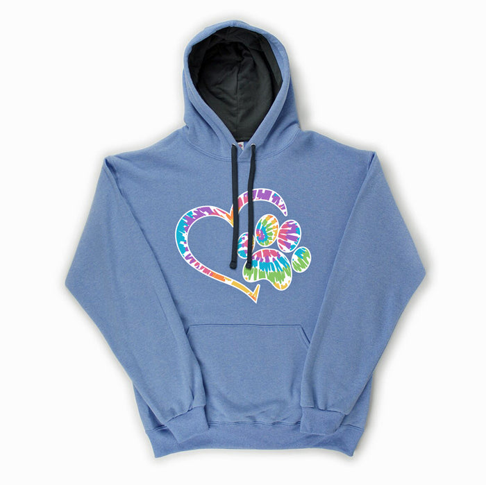 Tie-Dye Heart Sweatshirt