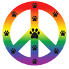 Dog Magnets - Peace Sign, Bones, &  Caution Sign Collections