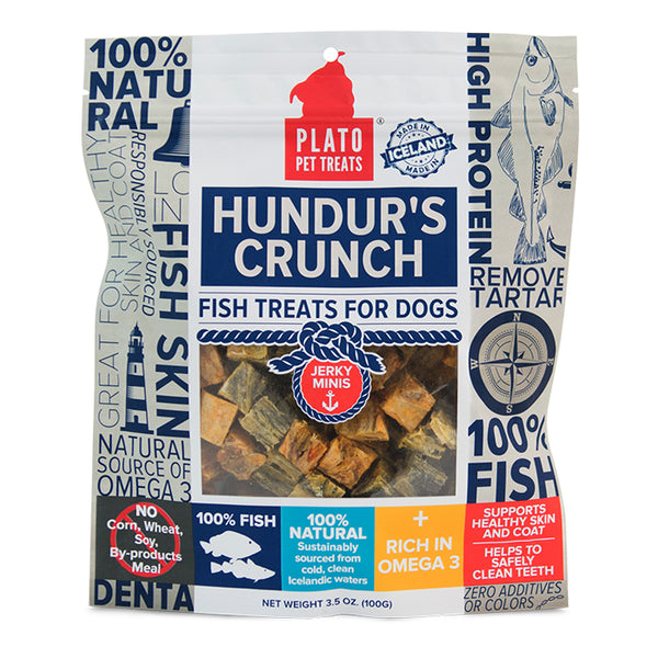 Plato Hundur's Crunch<br>Jerky Minis Fish Treats